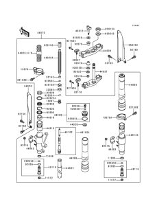 KX500 Вилка передней оси