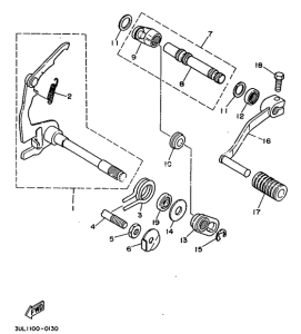 RT100H Вал переключения