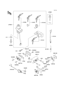 ZX600 Замок зажигания