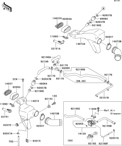 ZX600 Air duct(1 / 2)
