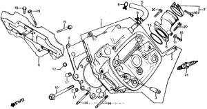CX500 Левая головка цилиндров