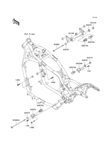 VN1500 Крепление двигателя