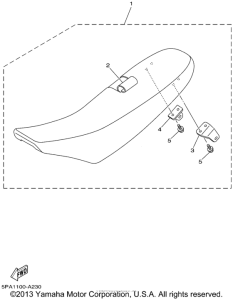 YZ85P Сиденье