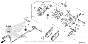 VFR1200X (DCT) Задний суппорт