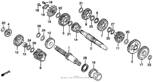 CR125R Трансмиссия