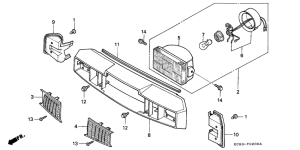 NH50 Headlight / front handle cover