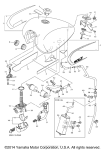 XVS950CUSP Топливный бак