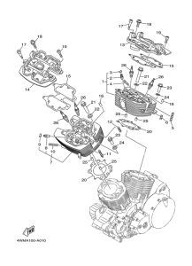 XV1600A Головка цилиндров
