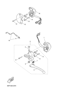 XN125 Handle switch. lever