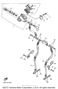 XV1100WC Главный тормозной цилиндр