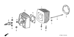 PK50 Cylinder / cylinder head
