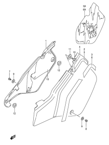 RMX250 Обтекатель задний