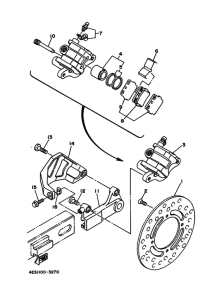 YZ85 Задний суппорт