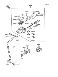 KX500 Главный тормозной цилиндр