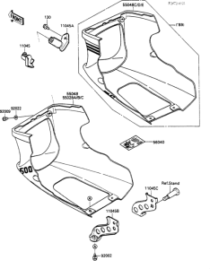 EX500 Обтекатель нижний