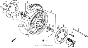 VT1100C Переднее колесо