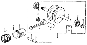 C70 Коленчатый вал и Поршень
