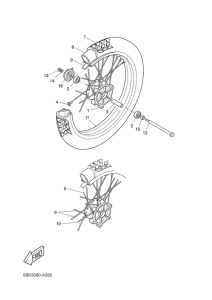 DT50R Переднее колесо