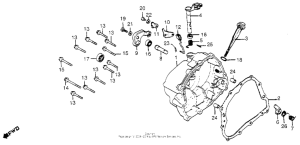 XR185 Крышка картера правая