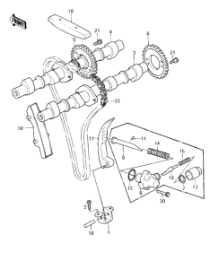KZ550 Camshaft chain tensioner
