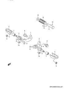 DR125 Подножки