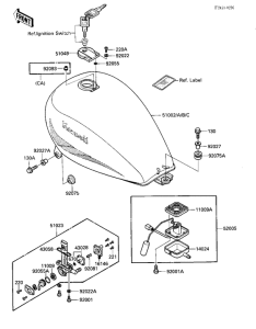 KZ1000 Tank fuel