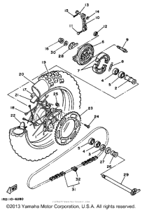 TT350T Переднее колесо