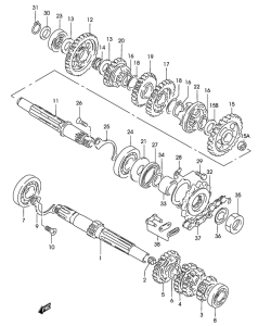 GZ125 Трансмиссия