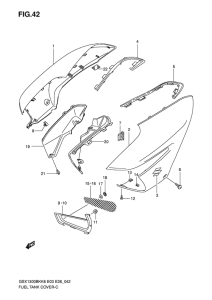 GSX1300BK Крышка топливного бака