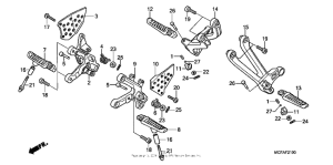 RVT1000R Подножки