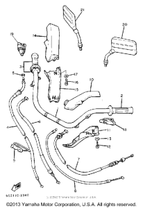 XJ750RJ Handlebar-cable
