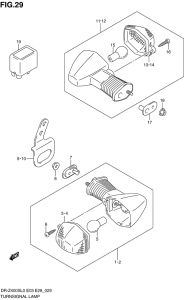 DR-Z400 Поворотники