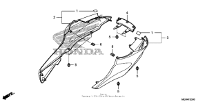 NSA700 Задний обтекатель