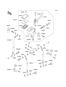 KZ1000 Front master cylinder(p21 / p22 / p24)