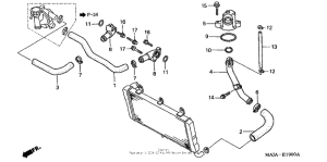 ST1100 Патрубки охлаждения