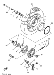 CW50 Переднее колесо
