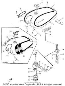 RD200B Топливный бак
