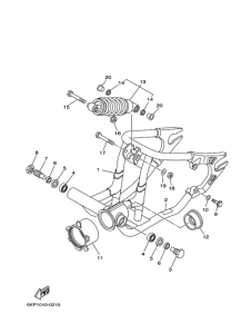 XVS400 ﾘﾔｱｰﾑ.ｻｽﾍﾟﾝｼﾖﾝ