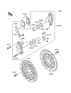ZR1100 Передний тормоз