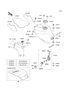 ZX600 Fuel tank(zx600-j2h)