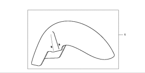 VT125 Crome fr.mudguard