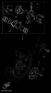 YQ50L Передний суппорт