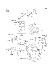 KX125 Цилиндр и головка цилиндров