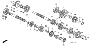 NSR125R Трансмиссия