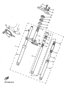 PW50 Передняя вилка