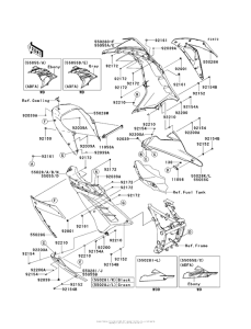 EX300 Cowling Lowers (Adf-Aef)