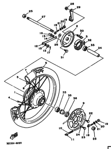 FS1 Rear wheel complete assy