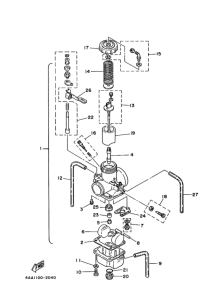 WR250Z Карбюратор