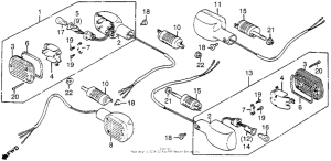 CB550 Задний фонарь