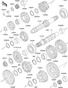 ZX750 Трансмиссия